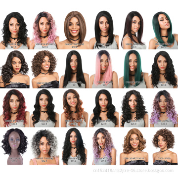 OEM & ODM acceptable high temperature fiber heat resistant synthetic wig lace front